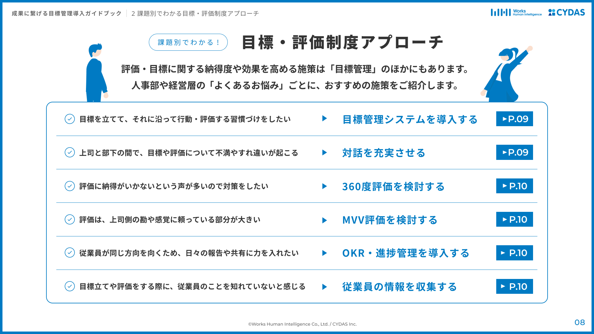 課題別でわかる目標・評価制度アプローチ